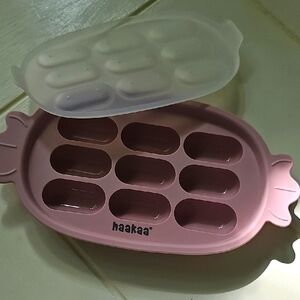 Haakaa Blush Pink Freezer Silicone Ice Cube Breastmilk Tray